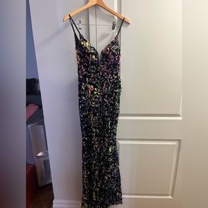 Elegant Sequin Prom Dress - Multicolor